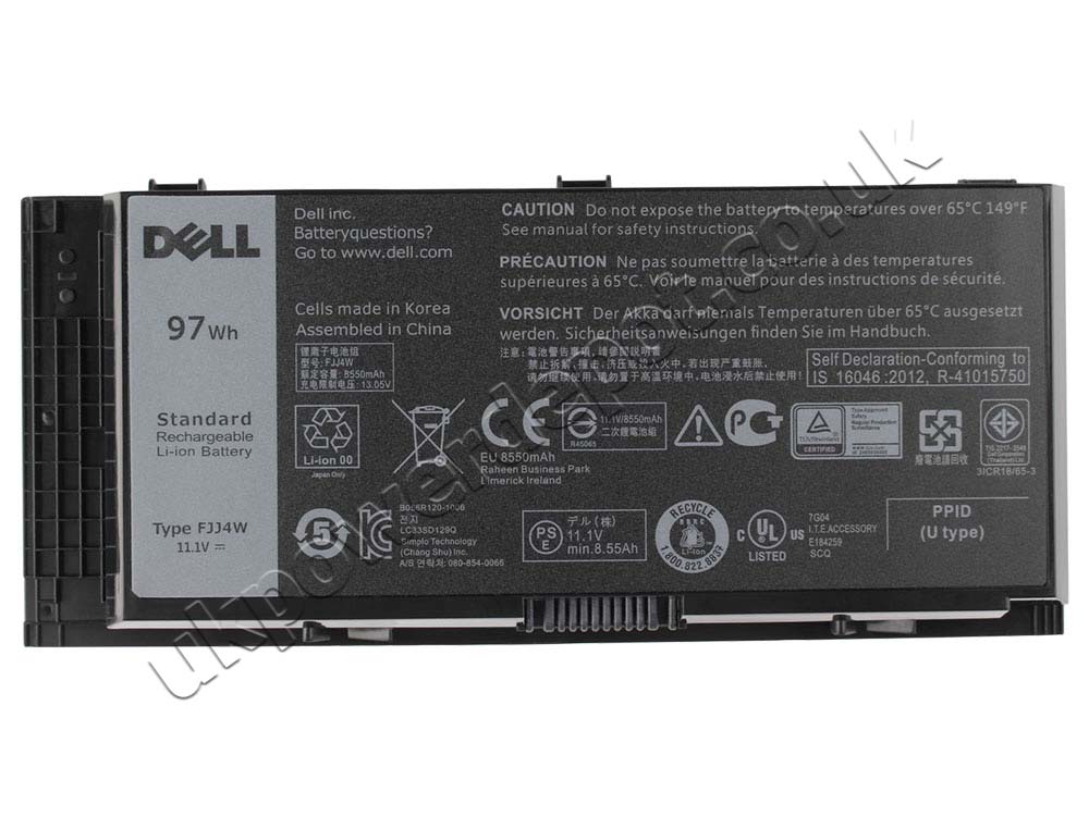 65Wh 6Cell Dell N71FM Battery Replacement