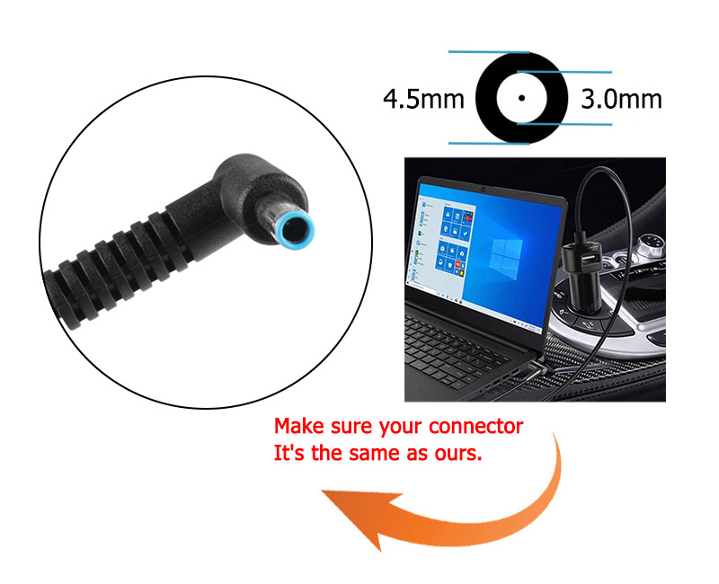 90W Car Laptop Charger Compatible With ProBook 445 G10