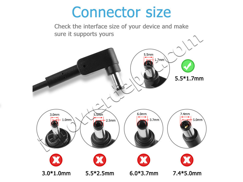 Original 45W Adapter Charger Packard Bell EasyNote LG71BM 17.3 + Cord