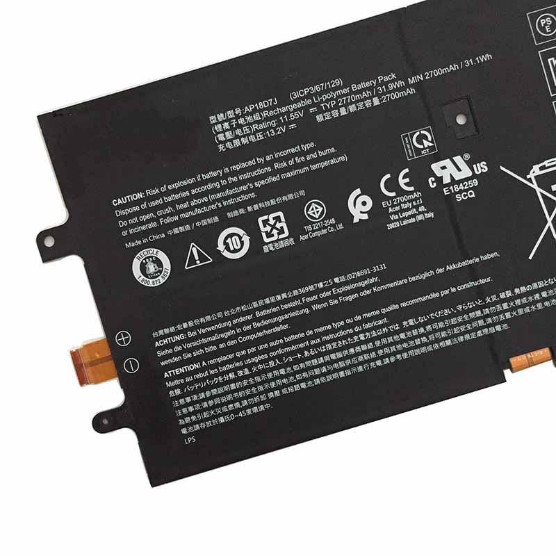 2770mAh 31.9Wh Battery Acer Swift 7 SF714-52T