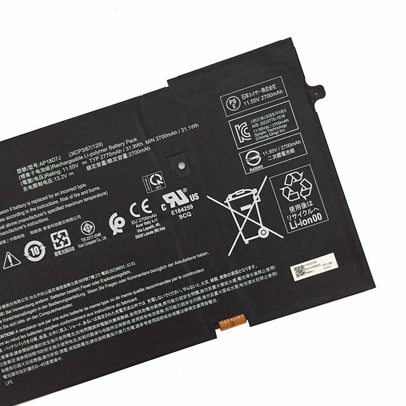 2770mAh 31.9Wh Battery Acer Swift 7 SF714-52T