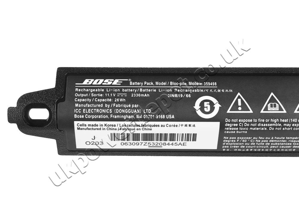 Original 2330mAh 26Wh Battery Bose Soundlink II 404900