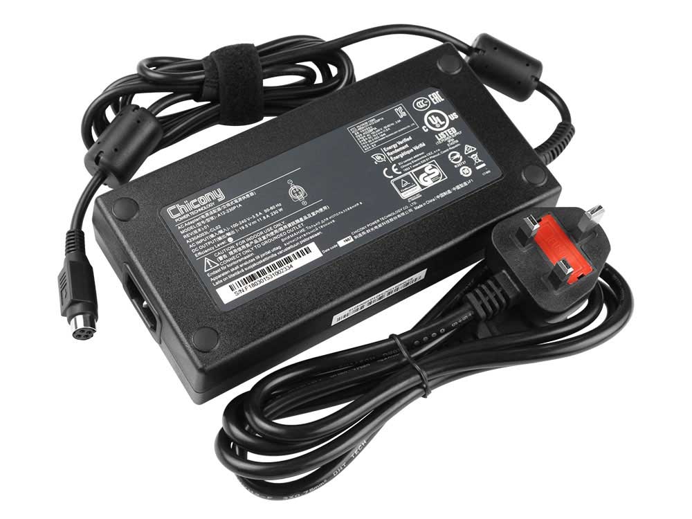 230W Schenker XMG U705-7AF AC Adapter Charger Power Cord