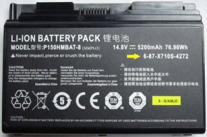 5200mAh Clevo P150 P150EM P150HM Battery