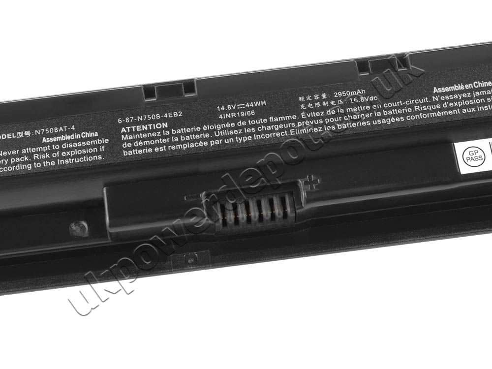 Original Clevo 6-87-N750S-3CF2 Battery 44Wh 2950mAh 4-Cell