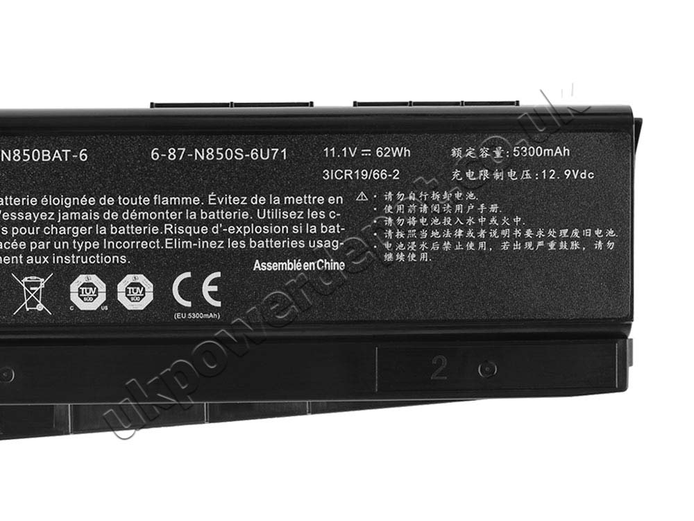 Battery Schenker Work 17 5500mAh 62Wh