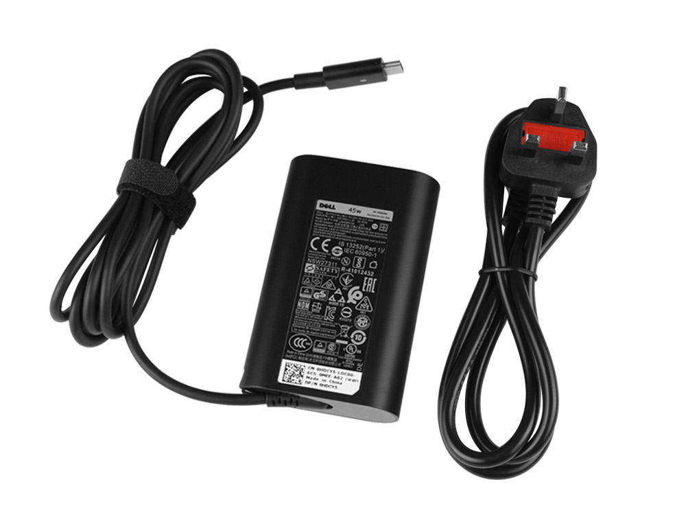 45W USB-C Charger Dell Latitude 5290 2-in-1 AC Adapter