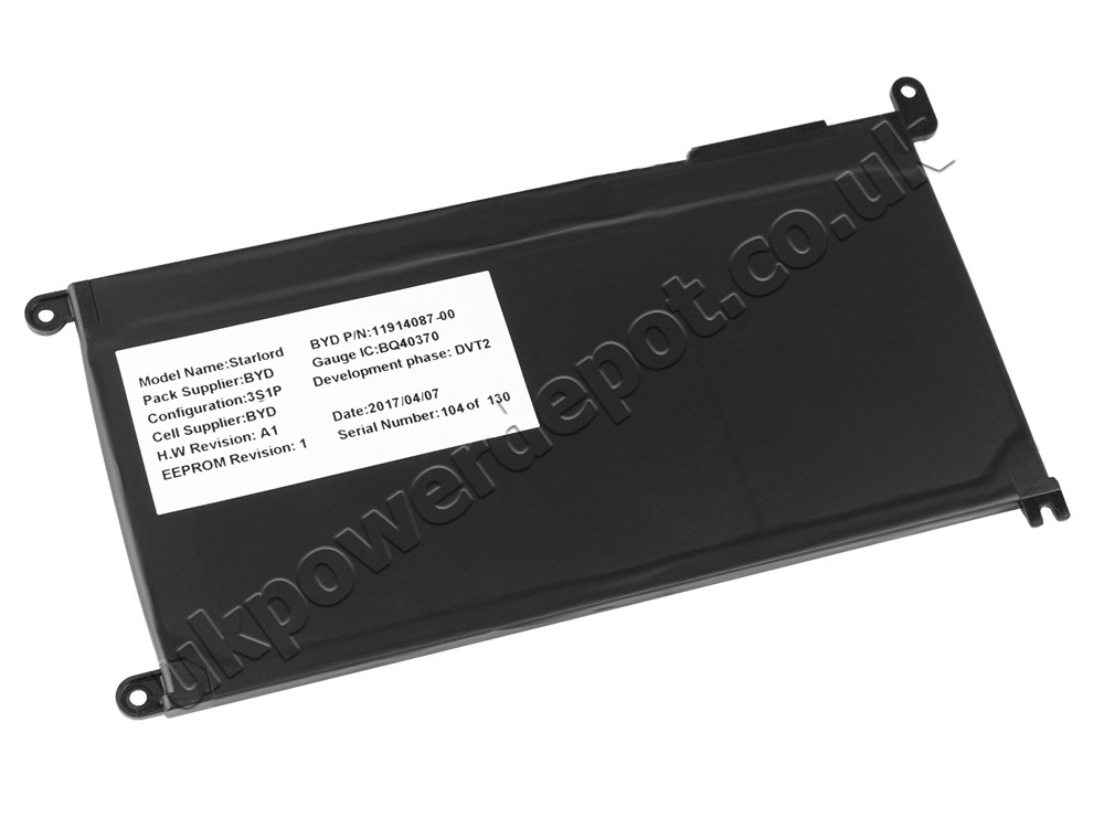 Original 3500mAh 42Wh 3-Cell Dell Inspiron 15 7586 P76F001 Battery