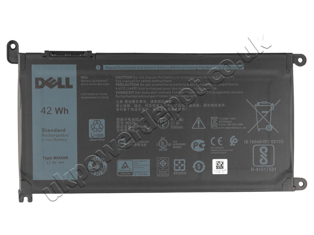 Original 3500mAh 42Wh 3-Cell Dell Inspiron 15 7586 P76F001 Battery