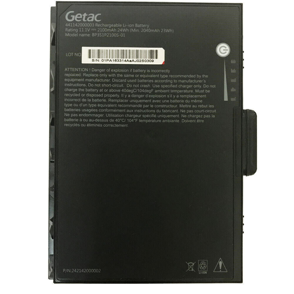 Battery Getac BP3S1P2100S-01 2100mAh 24Wh
