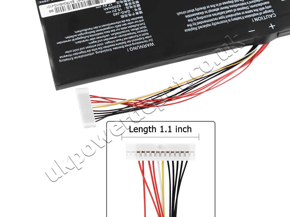 Original Battery Gigabyte Aero 15-X9-RT5 6200mAh 94.24Wh