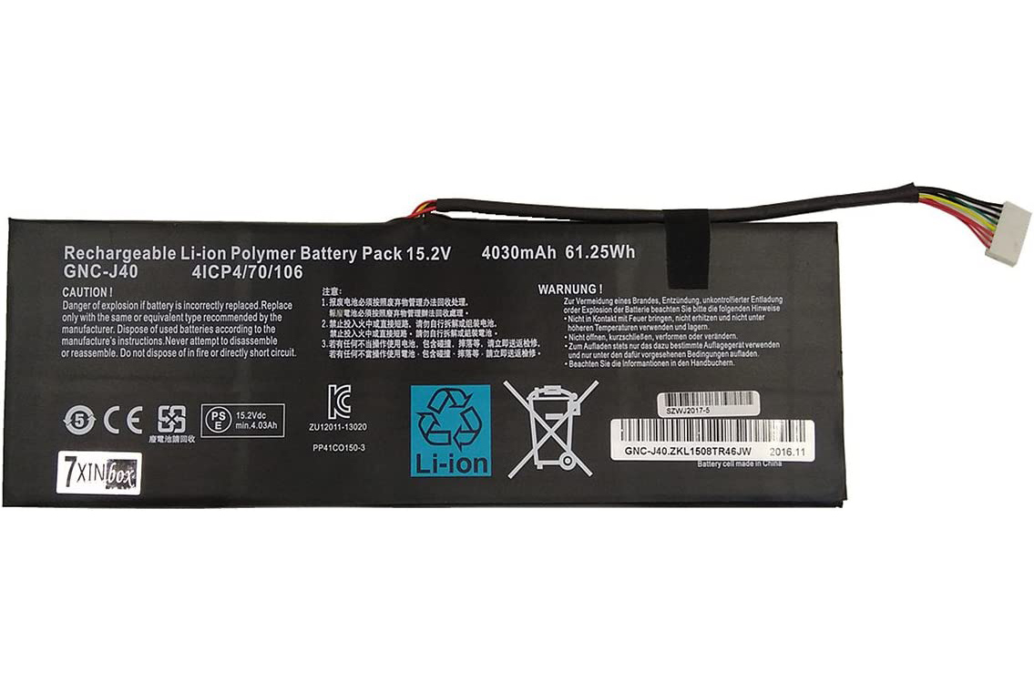 Battery Gigabyte P34F V5 4030mAh 61.25Wh - Click Image to Close