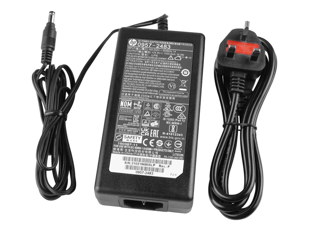 36W HP PA-1360-02H AC Adapter Charger + Cord