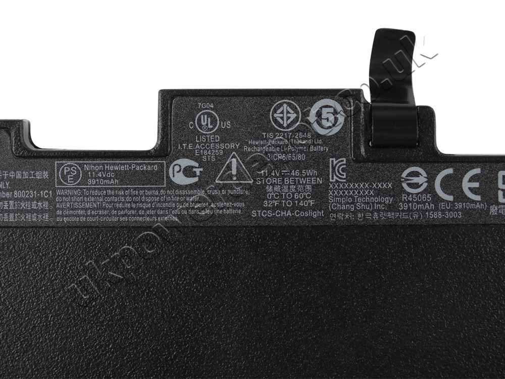 Original HP EliteBook 850 G3 Battery 46Wh 3820mAh