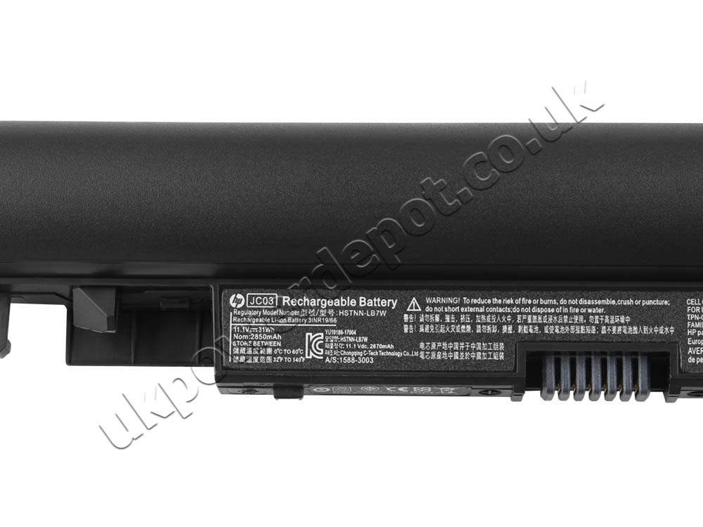 Original HP 240 G6 3BB37PA Battery 31.2Wh 2850mAh