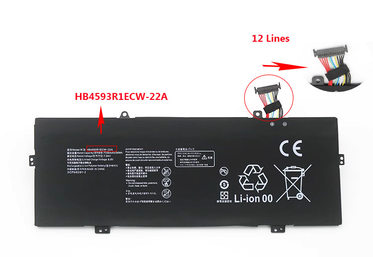 Battery Huawei MateBook X Pro 2021 7330mAh 56Wh - Click Image to Close