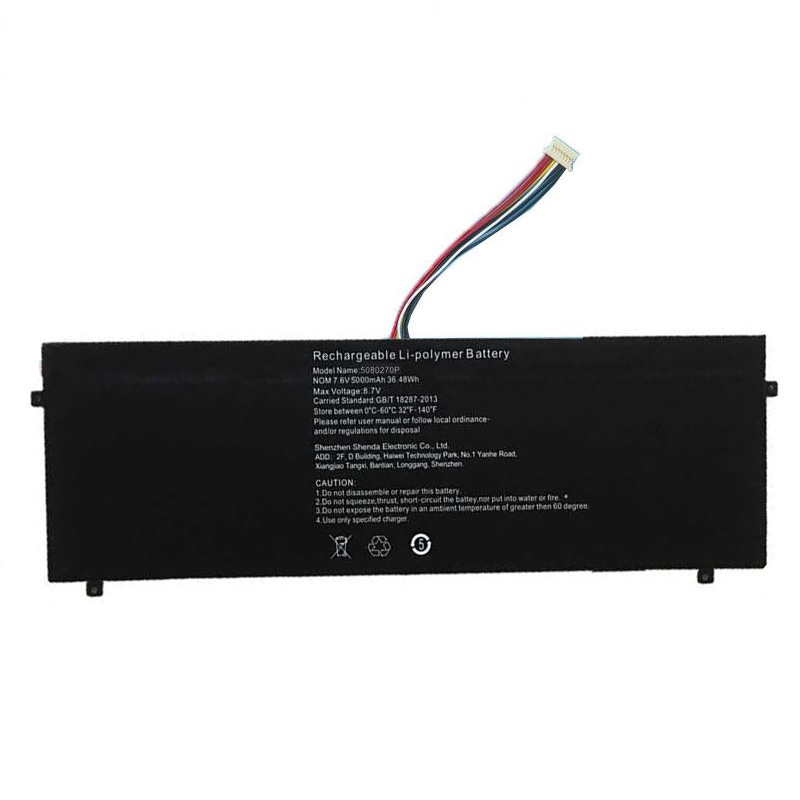 Battery Jumper 5080270P HW-3487265 5000mAh 38Wh