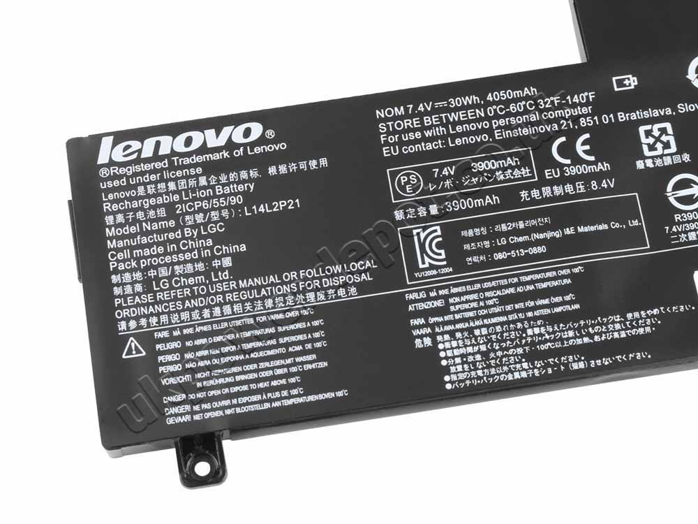 Original 30Wh 4050mAh 2 Cell Battery Lenovo 5B10G78612 5B10G78610