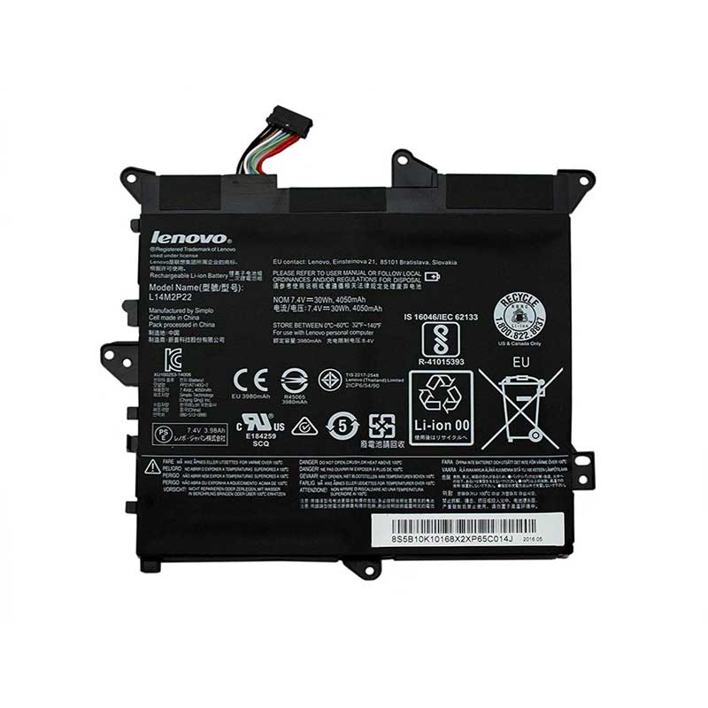 Original 30Wh 4050mAh 2 Cell Lenovo L14M2P22 L14S2P21 Battery