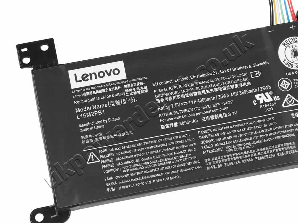 Original 30Wh 4030mAh 2 Cell Lenovo IdeaPad 320-15IKB 80XL Battery