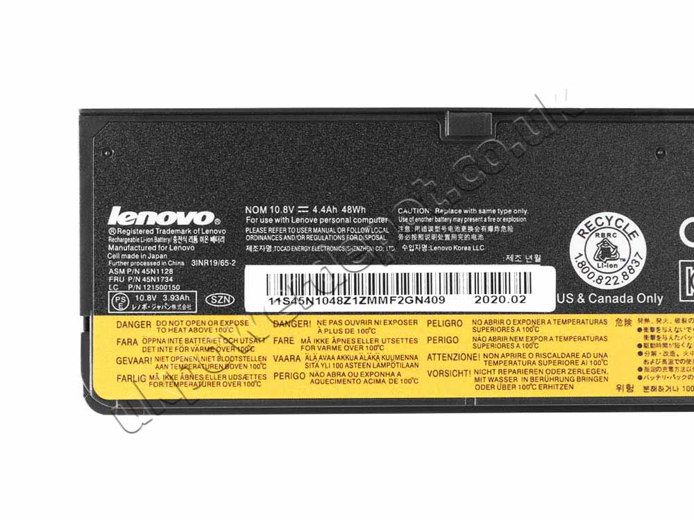 48Wh Lenovo 0C52862 45N1132 45N1133 45N1134 45N1137 Battery