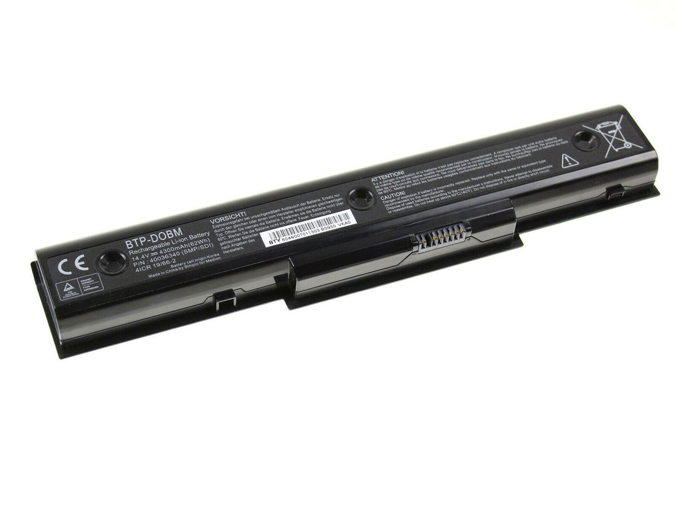 Original Medion 40036339 Battery 62Wh 4300mAh