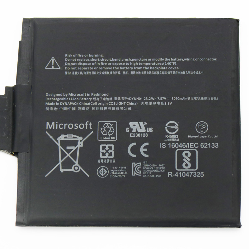 Original Battery Microsoft Surface Book 2 1793 15" 3070mAh 23.23Wh