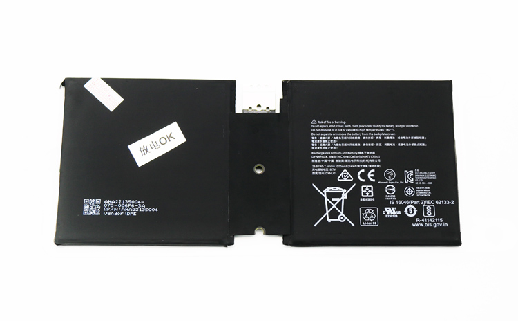 Original Battery Microsoft Surface Go 2 1901 3500mAh 26.81Wh