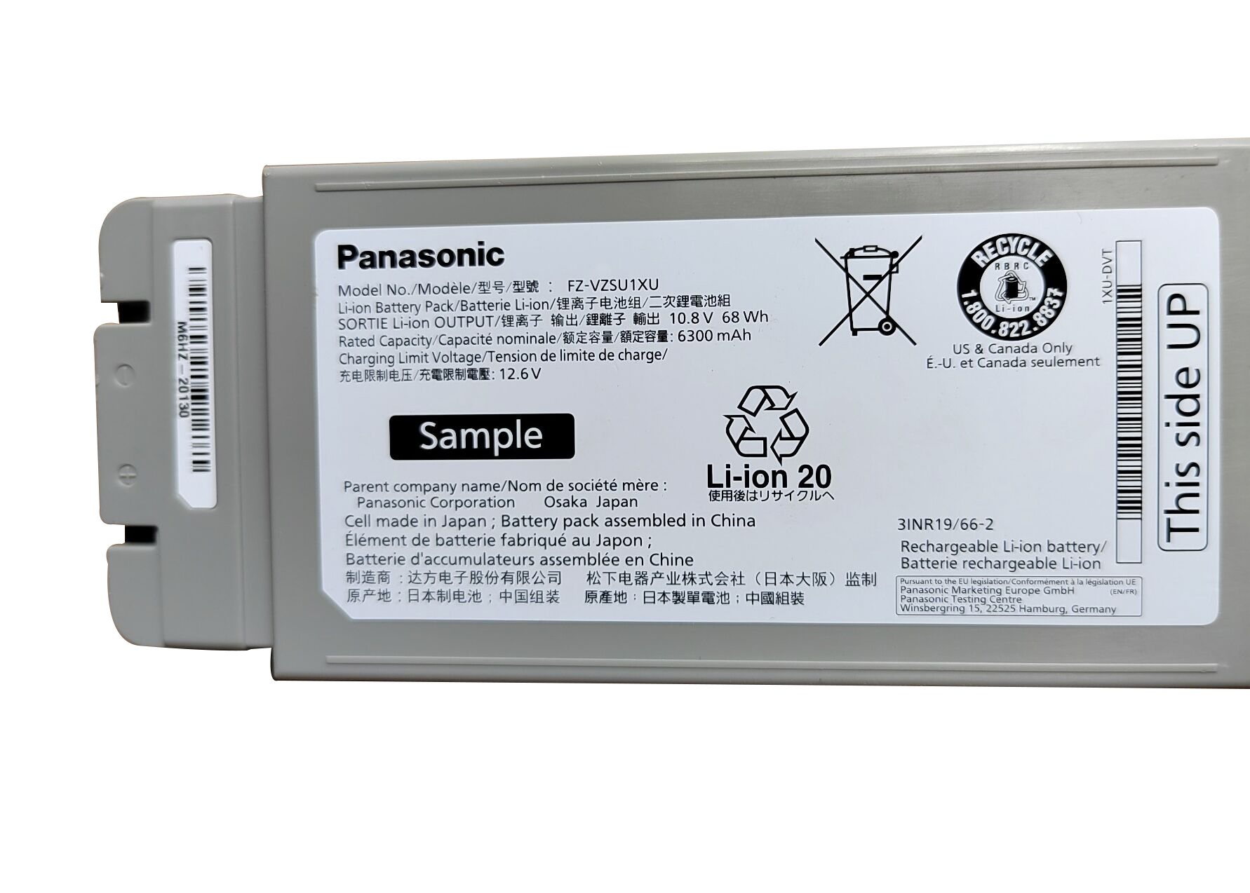 Original 6300mAh 68Wh Panasonic FZ-40ABAACAJ Battery