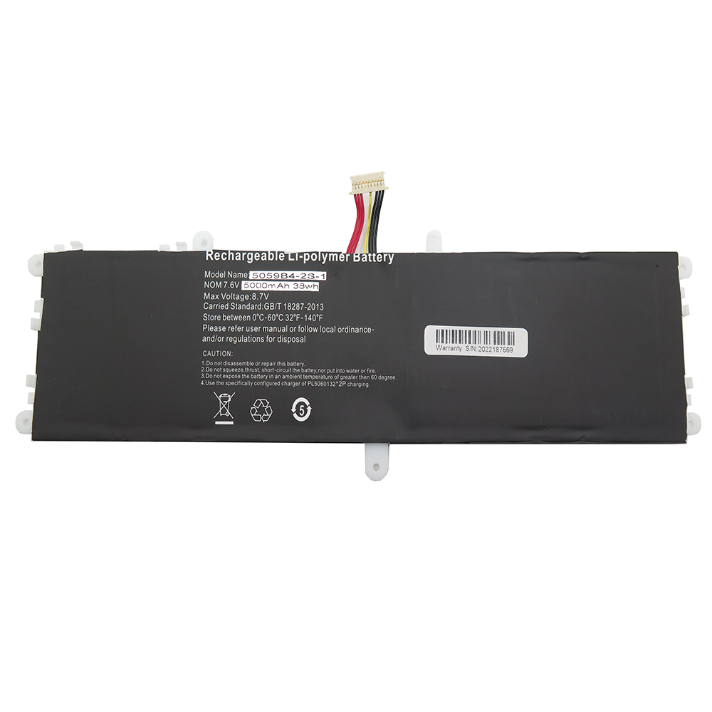 Battery Rtdpart 5059B4-2S-1 5000mAh 38Wh - Click Image to Close