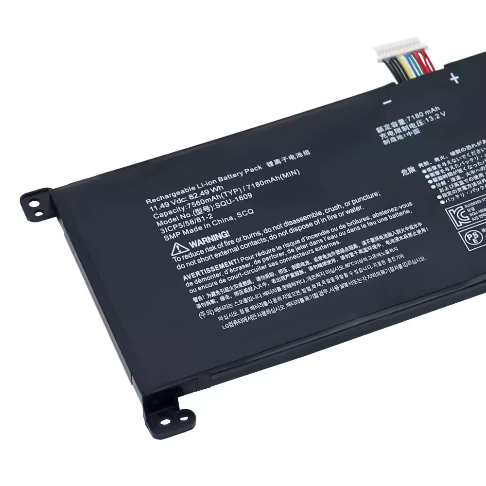 Battery Hasee SQU-1710 SQU-1714 7180mAh 82.49Wh