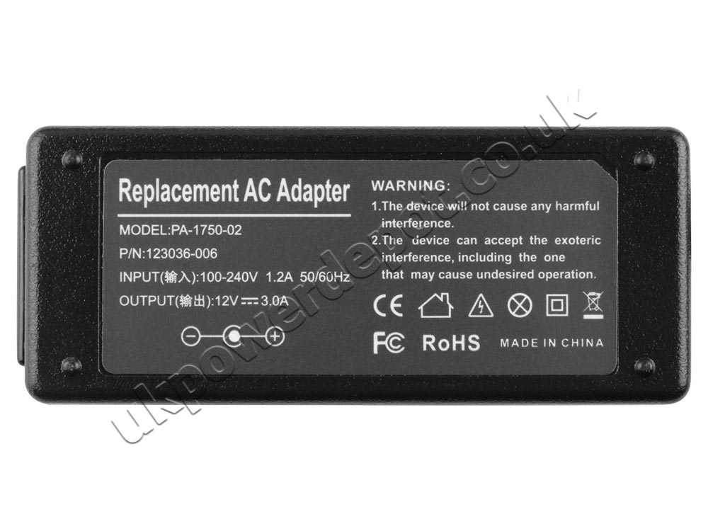 36W Toshiba Excite Pro Tablet 32GB PDA0EU AC Adapter Charger