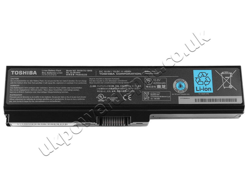 4400mAh Toshiba Satellite A665-3DV A665-3DV1 A665-3DV10X Battery