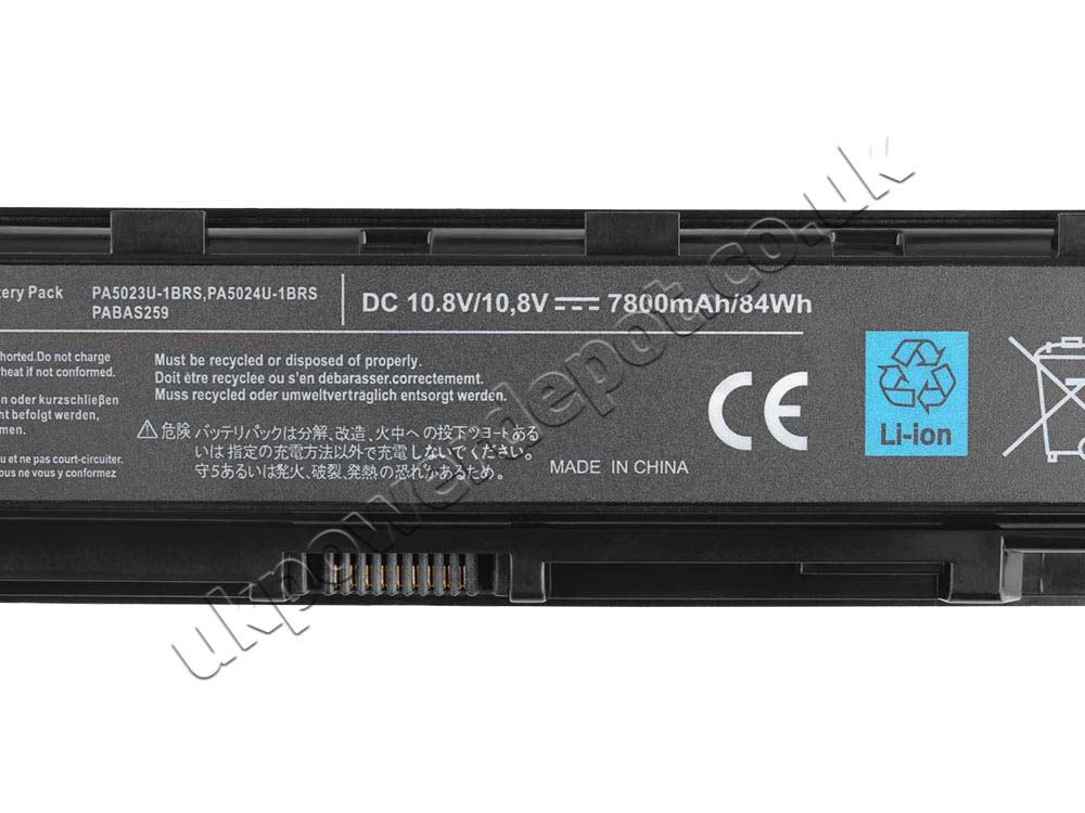 7800mAh Toshiba Satellite C70D-B-10C C70D-B-10G C70D-B-10J Battery