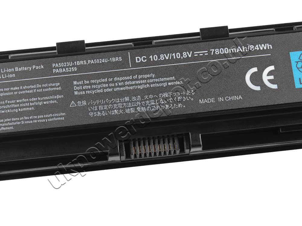 7800mAh Toshiba Satellite C70D-B-10C C70D-B-10G C70D-B-10J Battery