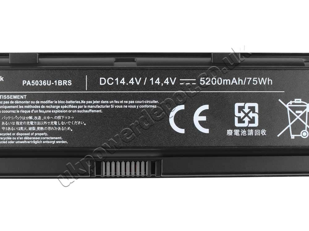 75Wh Toshiba Qosmio X870-144 X870-1003X X870-B731 Battery