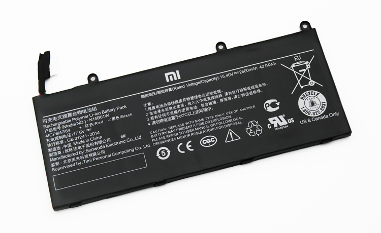 Original Battery Xiaomi MI Ruby 15.6 2600mAh 40Wh